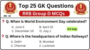 RRB Group D Exam 2025 Practice SET 1 for Railway Group D CBT Exam