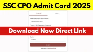 SSC CPO Admit Card 2025
