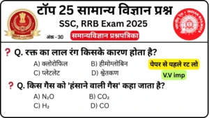 Science 25 Questions Mock Test 2025: For RRB Group D, NTPC, SSC MTS, CPO, CGL