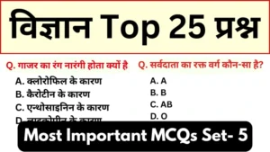 General Science Mock Test 5 for all Competitive Exams