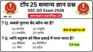 SSC GD 2026 Practice Set 28: Free Mock Test for CBT Exam
