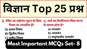 General Science Mock Test 8 for all Competitive Exams