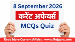 8 September Current Affairs Quiz